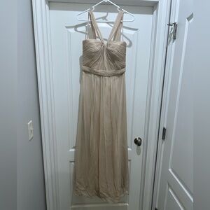 Amsale size 12 - champagne colored bridesmaid dress
